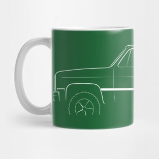 Chevy K5 Blazer (4x4) - profile stencil, white Mug